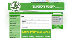 Desktop Screenshot of jihomoravskyfotbal.cz